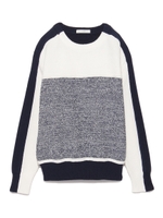 【emmi atelier】カラ―ブロックプルオーバー/MNT
