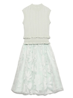 オパールニットコンビワンピース/WHT