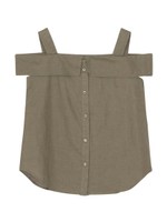 キャミソールシャツブラウス/カーキ