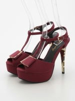 ヒールネックストラップサンダル/BL/N