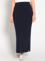 ・カットマキシタイトスカート/Black