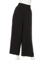 【Omekashi】テンセルワイドパンツ/ブラック