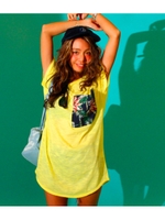 【anap mimpi】アロハポケットBIGトップス/GRY