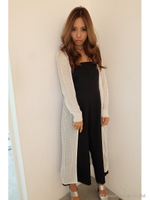 シアーニットカーデ/ブラック