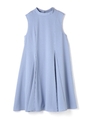 スタンドネックドレス/ブルー(110)