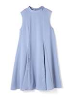 スタンドネックドレス/ブルー(110)