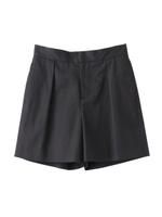 タックショートパンツ/ブラック