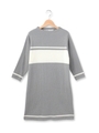 バイカラーニットワンピース/ライトグレー(011)
