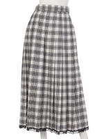 プリーツロングスカート/White