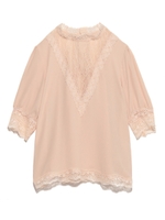 レース切替シフォントップス/PBEG