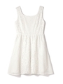 異素材レースワンピース/ホワイト(030)