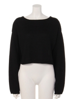 BACK LONG PONCHO/ブラック