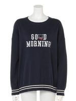 GOODMORNINニットトップス/ネイビー