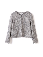 MIXツイードブルゾン/ネイビー(120)