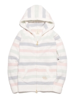 moco moco’アクアドライ’ボーダーパーカー/PASTEL