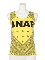 【ANAP】ANAPロゴペイズリータンク/YEL