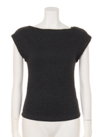 【AUNT MARIE'S】フレンチリブトップス2/CGRY