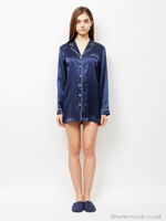 オリジナルシルクドレスパジャマ/WHITE