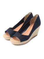 ジュートウエッジパンプス/カーキ(027)