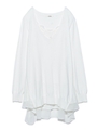スイッチングシフォンチュニック/GRY