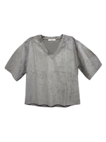 フェイクスエードトップス/グレー