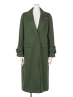 【OKIRAKU×ROSE BUD】HR/BELTED-SLV.GOWN COAT/GREEN MID