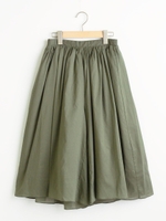 ギャザーフレアーガウチョ/ベージュ