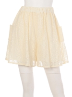 コビニャーポケットレースショートパンツ/オフ