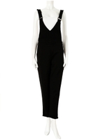 サスペンダーパンツコンビネゾン/ブラック