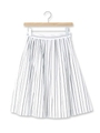 タックストライプスカート/サックス(390)