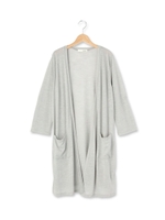 ノーボタンロングカーディガン/ブラック(019)