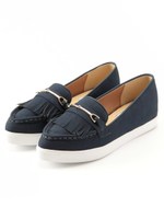 フリンジローファー/カーキ