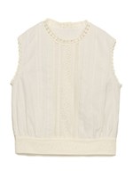 レース切り替えタンクトップ/OWHT