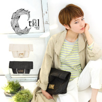 CONTROL FREAK（コントロールフリーク）LOVEプレートクラッチバッグ