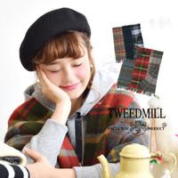 Tweedmill（ツイードミル）パッチワークウールチェックストール