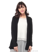 UV加工ショールカラーフレアC/D/ブラック