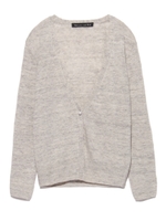 [Balcony and Bed]パール釦カーディガン/YEL