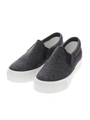 【AZUL by moussy】フラノ厚底スリッポン/GRY