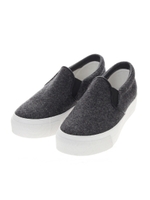 【AZUL by moussy】フラノ厚底スリッポン/GRY