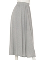 ガーゼ天竺マキシスカート/グレー