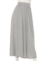 ガーゼ天竺マキシスカート/グレー
