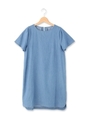 デニムサックワンピース/ブルー(092)