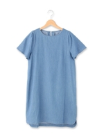 デニムサックワンピース/ブルー(092)