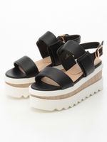 ラインサンダル/BLACK