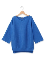 ラメVネックニットプルオーバー/オフホワイト(003)