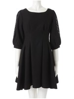 レースショルダーワンピース/ホワイト