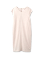 Vネックコクーンワンピース/ブラック(019)