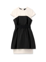 avie別注 重ね着風タフタコンビドレス/ネイビー(193)