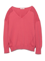 【emmi atelier】シースルーニット/PNK