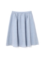 エアリーシャンブレーフレアスカート/ブルー(110)